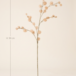 FLORM bogáncs ág nude dekorág méretei – 90 cm magas