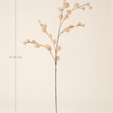 FLORM bogáncs ág nude dekorág méretei – 90 cm magas